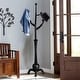 preview thumbnail 3 of 63, Tree-branch Rubberwood Freestanding Coat Rack with 8 Hooks - 24.5"W x 70.87"H Black