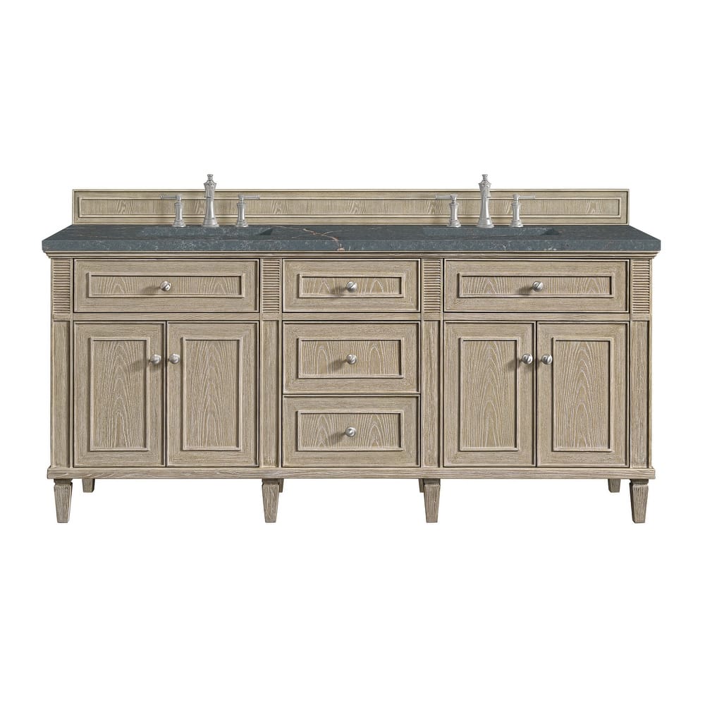 James Martin Vanities 424-V72-3PBL Lorelai 72" Double Basin Wood