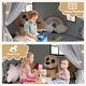 preview thumbnail 11 of 19, Costway Kids Play Tent with Door Curtains Windows Star Lights Colorful - See Details