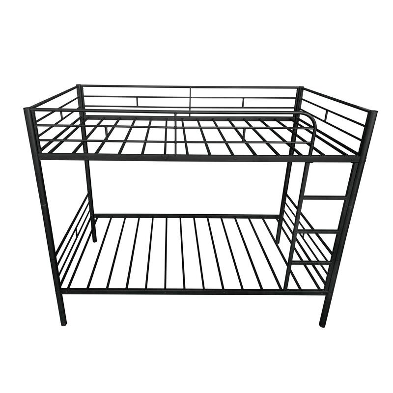 Space-Saving Convertible Twin Over Twin Bunk Bed with Detachable Design