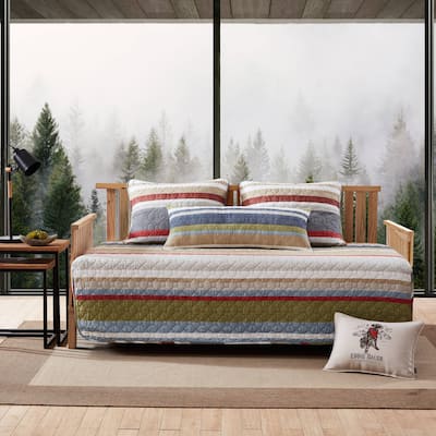 Eddie Bauer Salmon Ladder Multi Cotton 4 Piece Daybed Cover Set