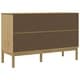 preview thumbnail 14 of 23, vidaXL Sideboard FLORO 44.9"x16.9"x29.1" Solid Wood Pine - 44.9" x 16.9" x 29.1"