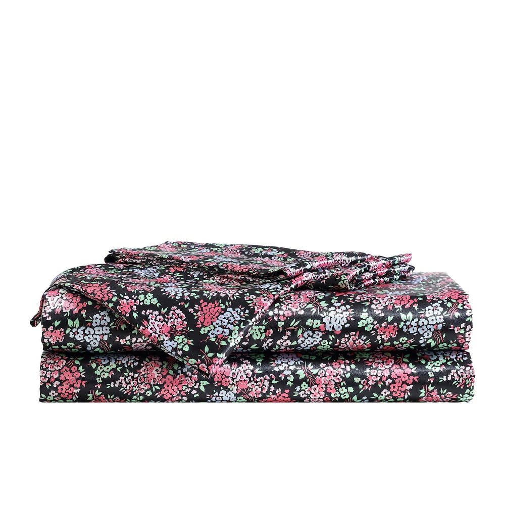 Betsey Johnson Satin Sheet and Pillowcase Sets