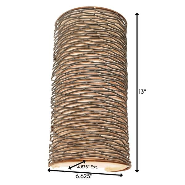 Varaluz Flow 1-Light Wall Sconce - Hammered Ore