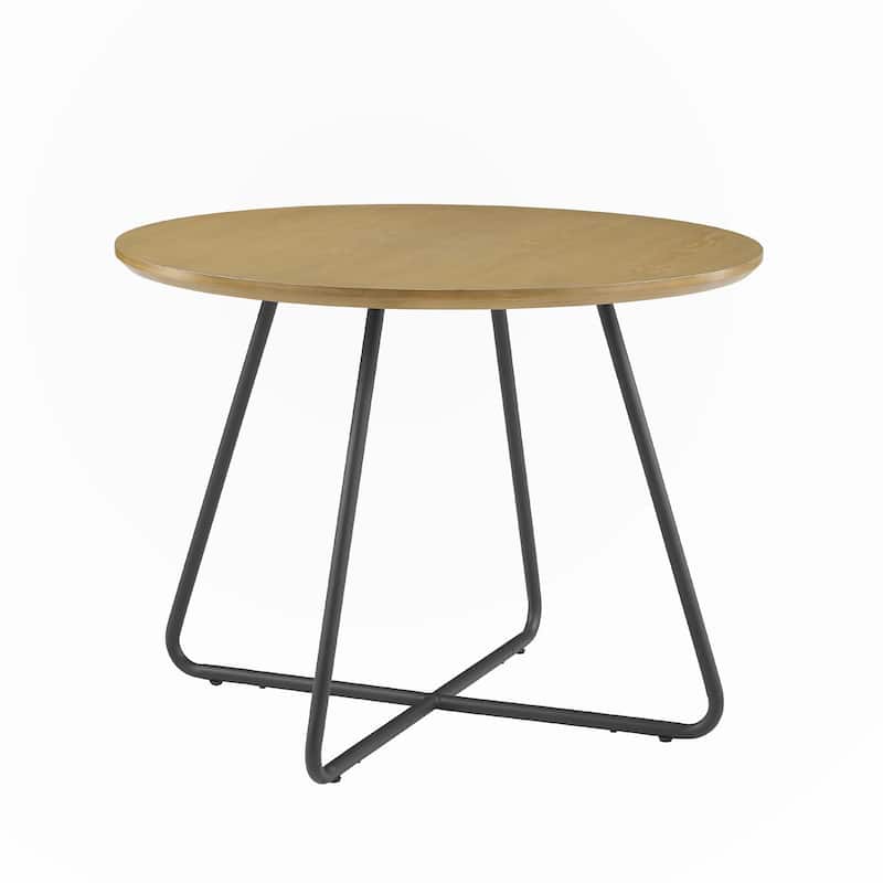 Wood Curved X-Base Round Dining Table,only 1PC table