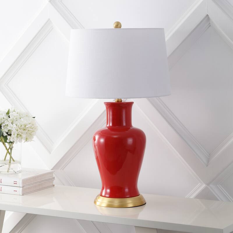 Julia 29" Ceramic LED Table Lamp, by JONATHAN Y