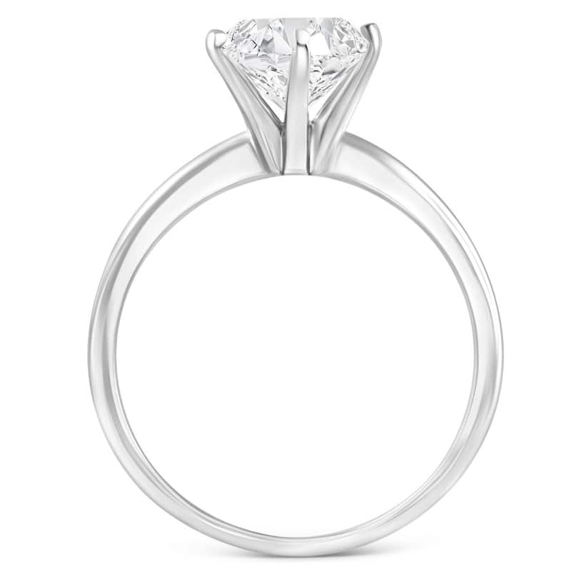 Certified 1.50Ct Pear Shape Diamond Solitaire Engagement Ring Gold Lab Grown