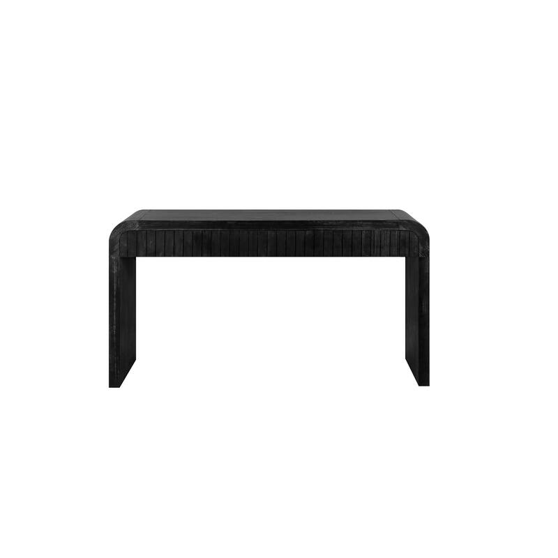 59" Vintage Crafted Entryway Table wirh 2 Hidden Handle Drawers