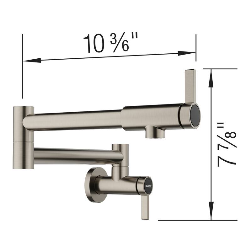 Blanco 527485 Culina II 1.5 GPM Wall Mounted Single Hole Pot Filler