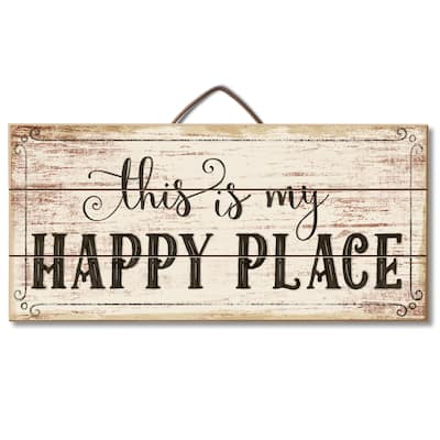 Wood Pallet Hanging Sign - This Is My Happy Place