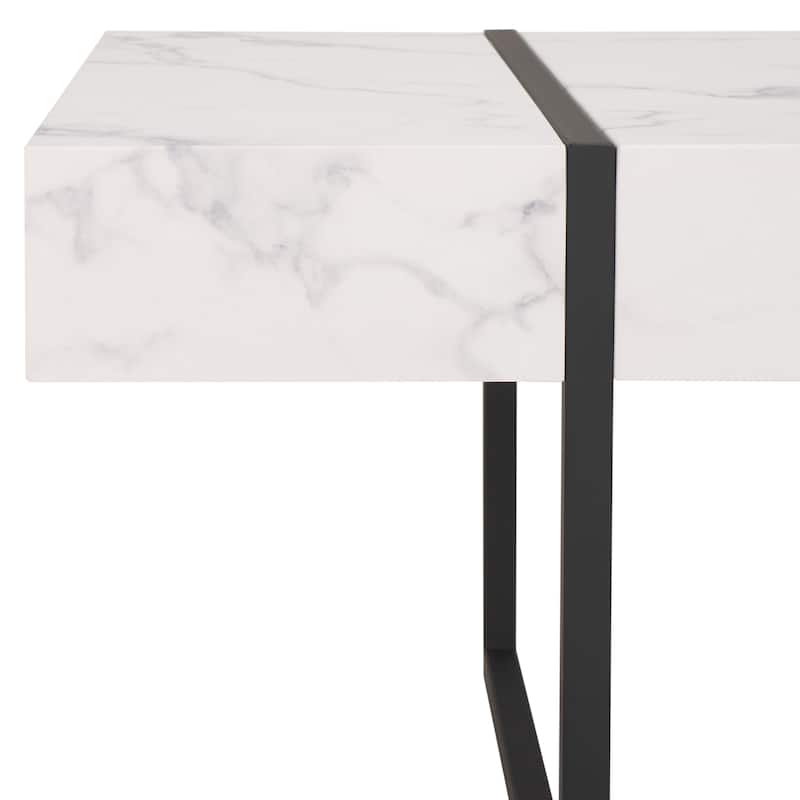 SAFAVIEH Tristan Modern Rustic Rectangular Coffee Table - 43.3" W x 23.6" L x 15.7" H - 43.3" W x 23.6" L x 15.7" H