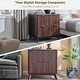 preview thumbnail 18 of 20, Modern Fluted 2 Drawer Lateral File Cabinet, Office Storage Cabinet