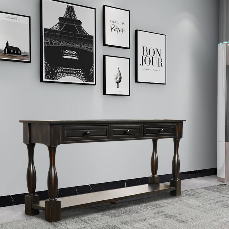 Console Table Long Sofa Table Easy Assembly