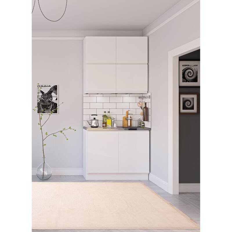 ECARPETGALLERY Hand-knotted Pak Finest Marrakesh Cream Wool Rug - 8'0 x 10'0