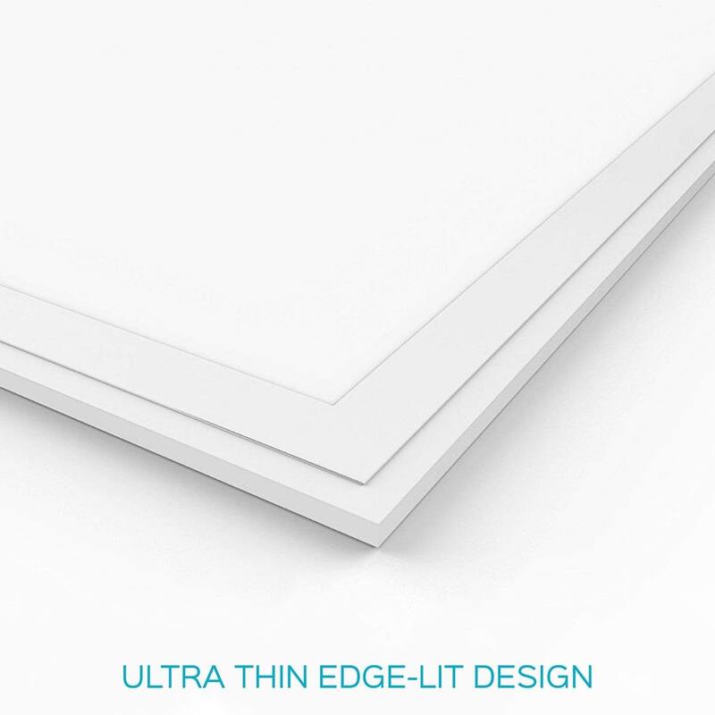 Luxrite 2x4 FT LED Flat Panel Light, 72W, 0-10V Dimmable, 24x48 Inch LED Light Panel, UL Listed, 4-Pack