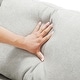 preview thumbnail 29 of 33, Modular U-shaped Linen Reversible Sofa with a Wooden Side Table Box and Reversible Design