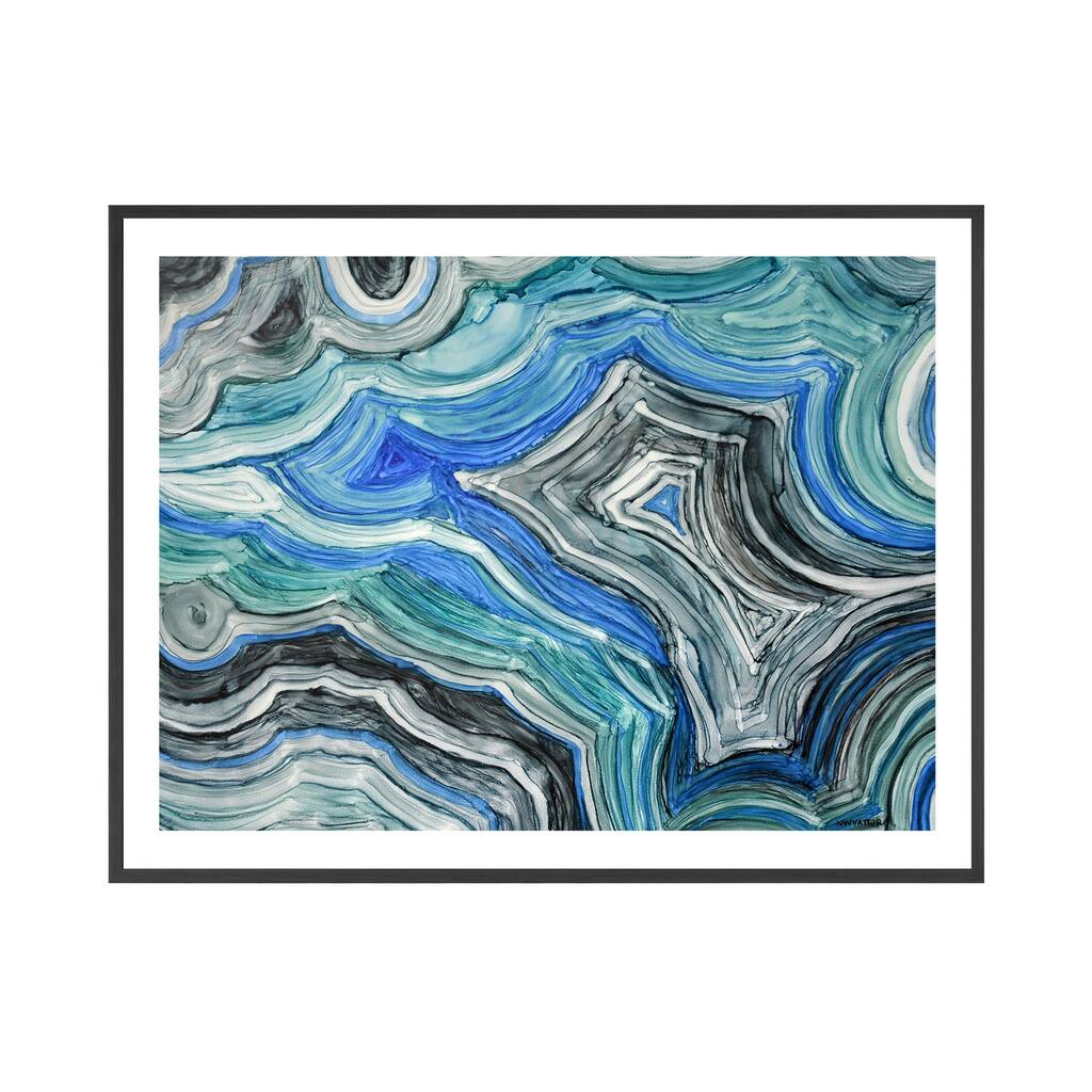 Cool Agate Framed Print Wall Art by Norman Wyatt Jr.