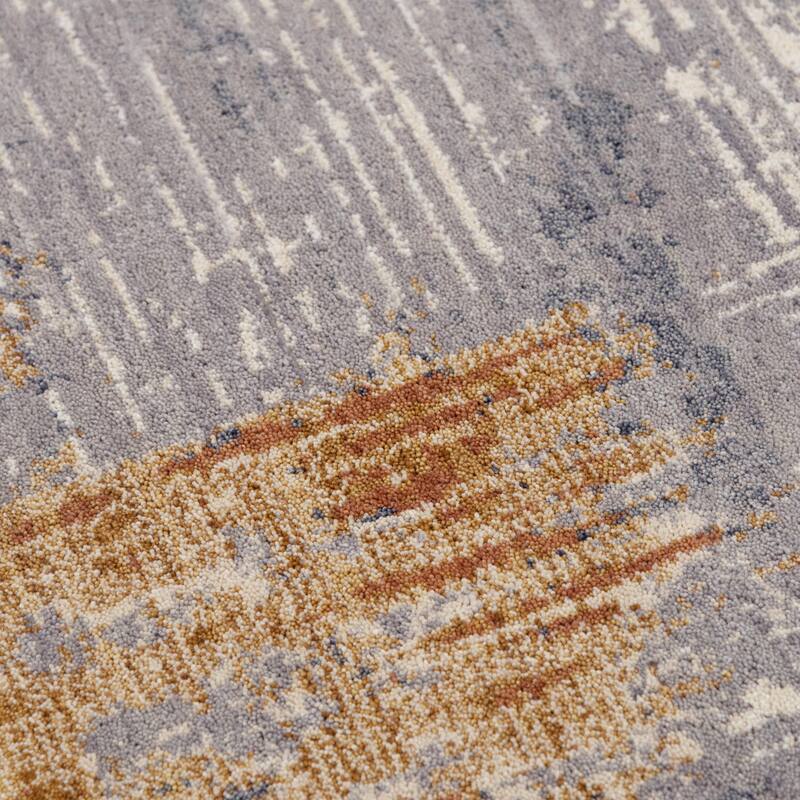 Alora Decor Sage Abstract Wool Area Rug