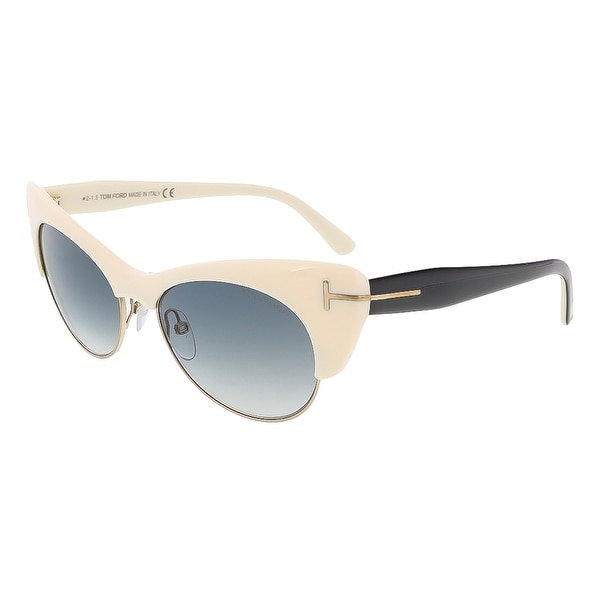 Lola Grace Wedding Tips And Inspiration Tom Ford Ft0387 S 25f Lola Ivory Cat Eye Sungles 54 17 140