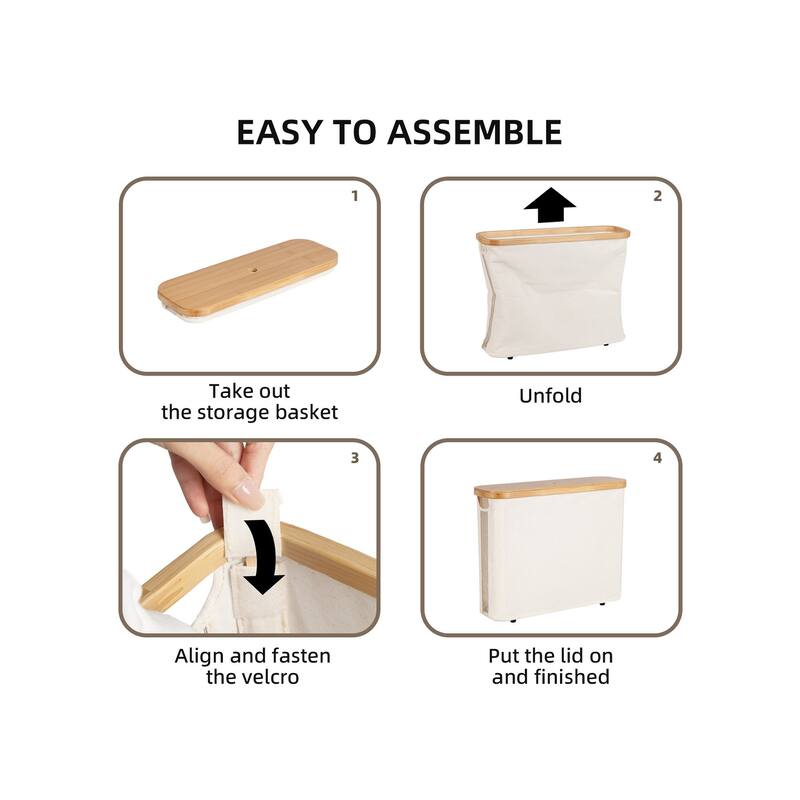 Freestanding Toilet Paper Holder for 9 Mega Rolls, Bathroom Storage Basket With Side Window - 17.5"L x 6"W x 13.75"H