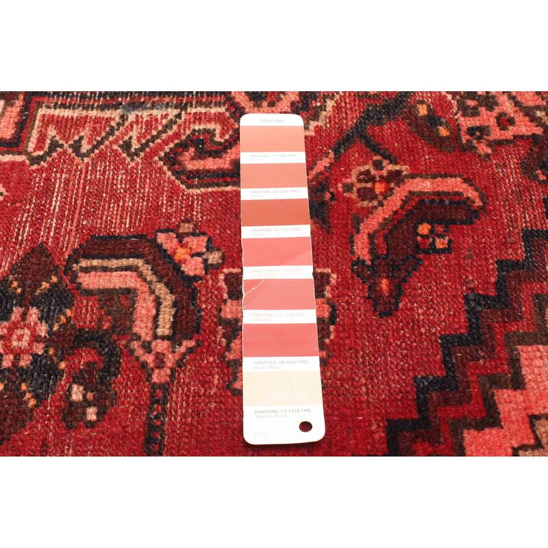 ECARPETGALLERY Hand-knotted Andelz Red Wool Rug - 2'11 x 6'3