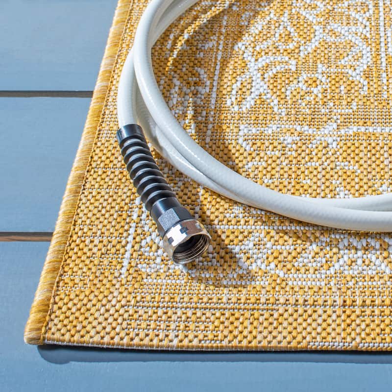 SAFAVIEH Courtyard Aquata Indoor/ Outdoor Waterproof Patio Backyard Rug