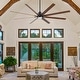 preview thumbnail 23 of 83, YUHAO 84 In. Indoor/Outdoor Modern Industrial Large Windmill Aluminum Blade Ceiling Fans With Lights, Quiet DC Motor and Remote