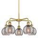 Option Brushed Brass / Light Smoke Deco Swirl