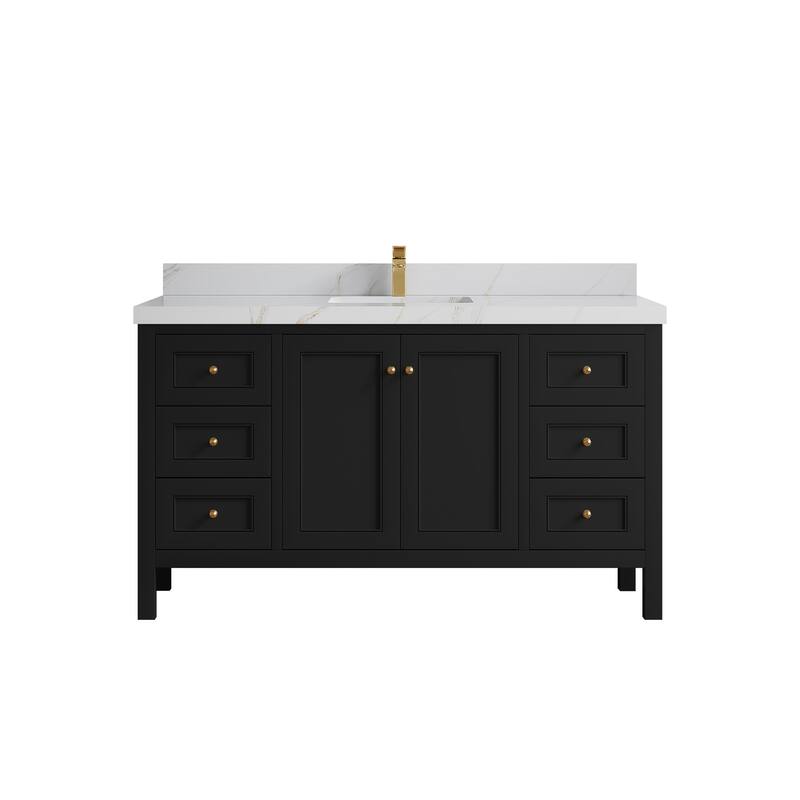 Willow Collections 60 in. W x 22 in. D Nashville Single Sink Bathroom Vanity with Countertop