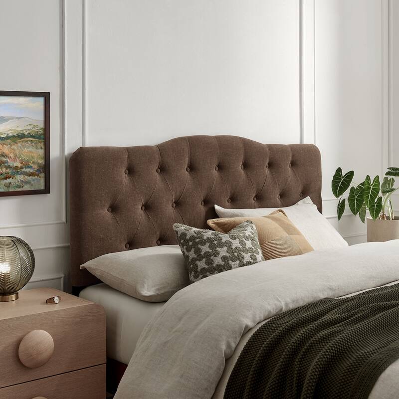 Annabel Upholstered Headboard - Cocoa - Full