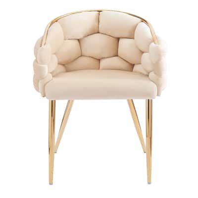 Handmade Accent Chair Balcony Chair Velvet Armchair Dining Chair