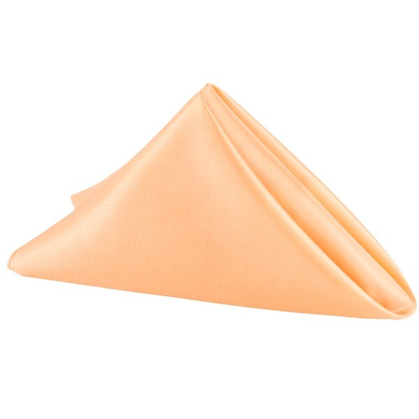 10 Pieces, Taffeta Napkin Approx. 20"x20" square Edge: Overlock serge - Peach
