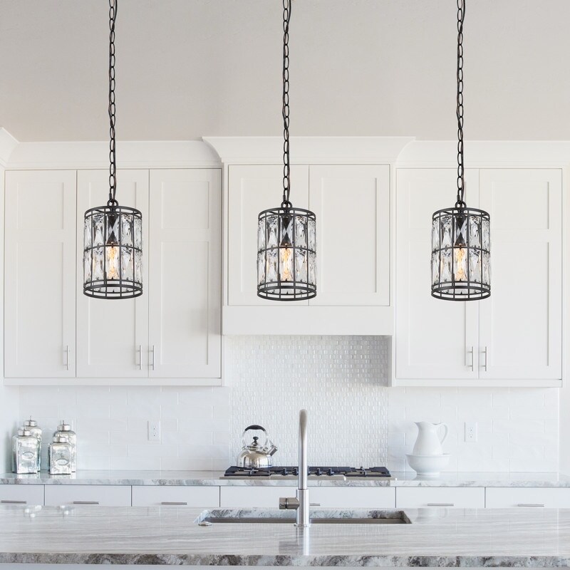 Cirstal Modern Glam Crystal 1-light Island Pendant Lights for Living/  Dining Room - D5.5