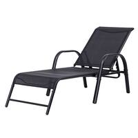 Goplus Outdoor Patio Chaise Lounge Chair Sling Lounges Recliner Adjustable Back