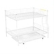 preview thumbnail 37 of 46, 2 In 1 Full XL Over Queen Metal Bunk Bed With Trundle,Save Space