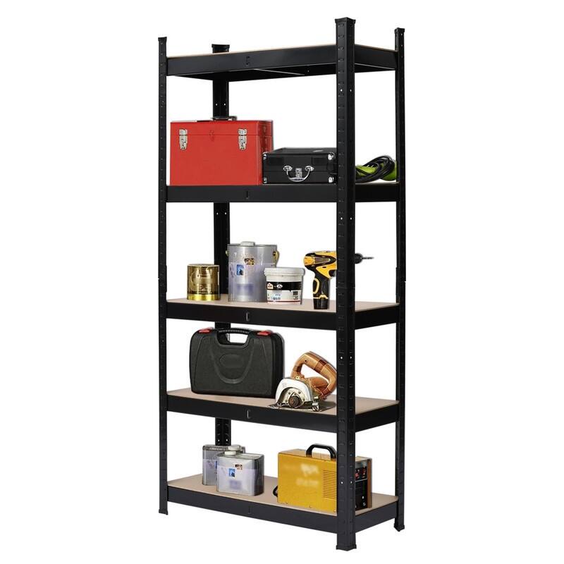 5-tier Metal Shelving Unit Adjustable Garage Storage Utility Rack