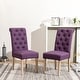 preview thumbnail 48 of 69, Copper Grove Schwalbach Upholstered Parsons Dining Chair (Set of 2) Purple