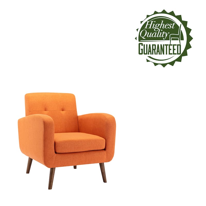 Porthos Home Ezio Fabric Accent Chair with Rubberwood Legs