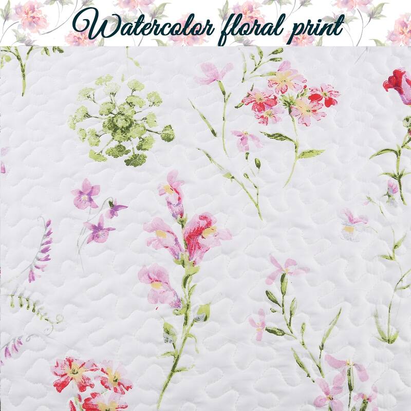 Cozy Line Carlotta Floral Quilt Bedding Set
