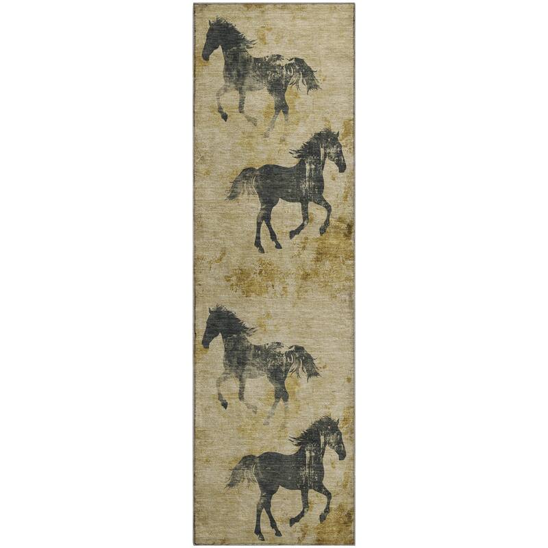 Premium Washable Super Two Horses Mayfield Rug