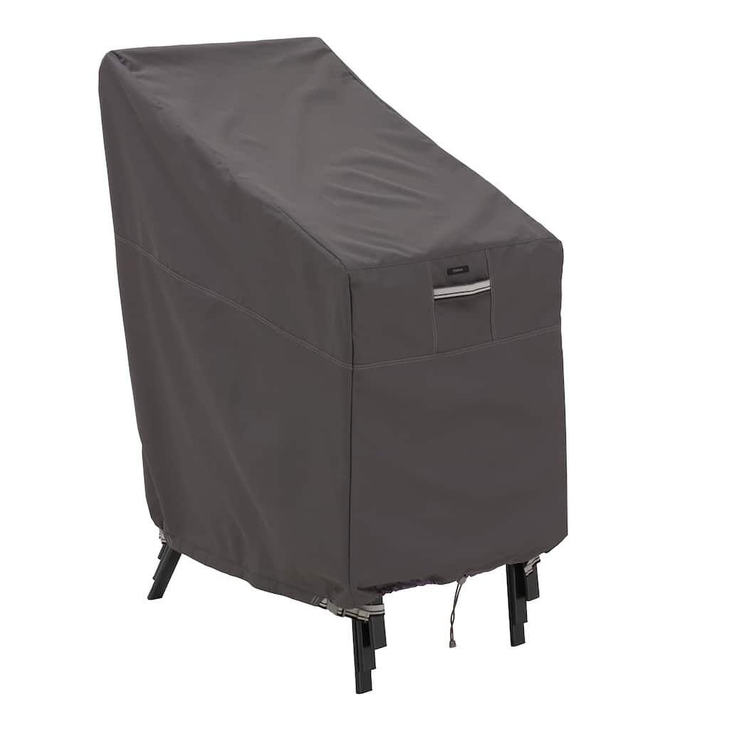 Classic Accessories Ravenna Water-Resistant 25.5 Inch Stackable Patio Chair Cover