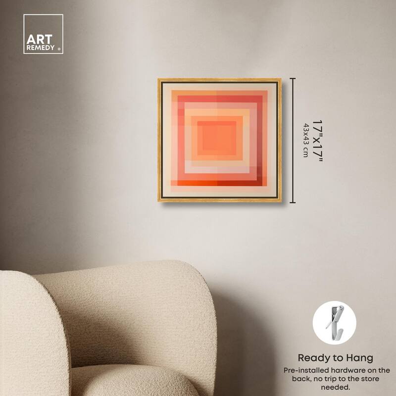 Minimal Color Blocks III Canvas by Art Remedy