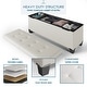 preview thumbnail 192 of 192, Empyrean Tuffted Folding Foot Rest Storage Ottoman Bench with Storage Bins