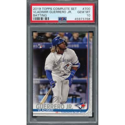 Vladimir Guerrero Jr 2019 Topps Complete Set Batting Rookie Card #700 PSA 10 - 8'6" x 11'6"
