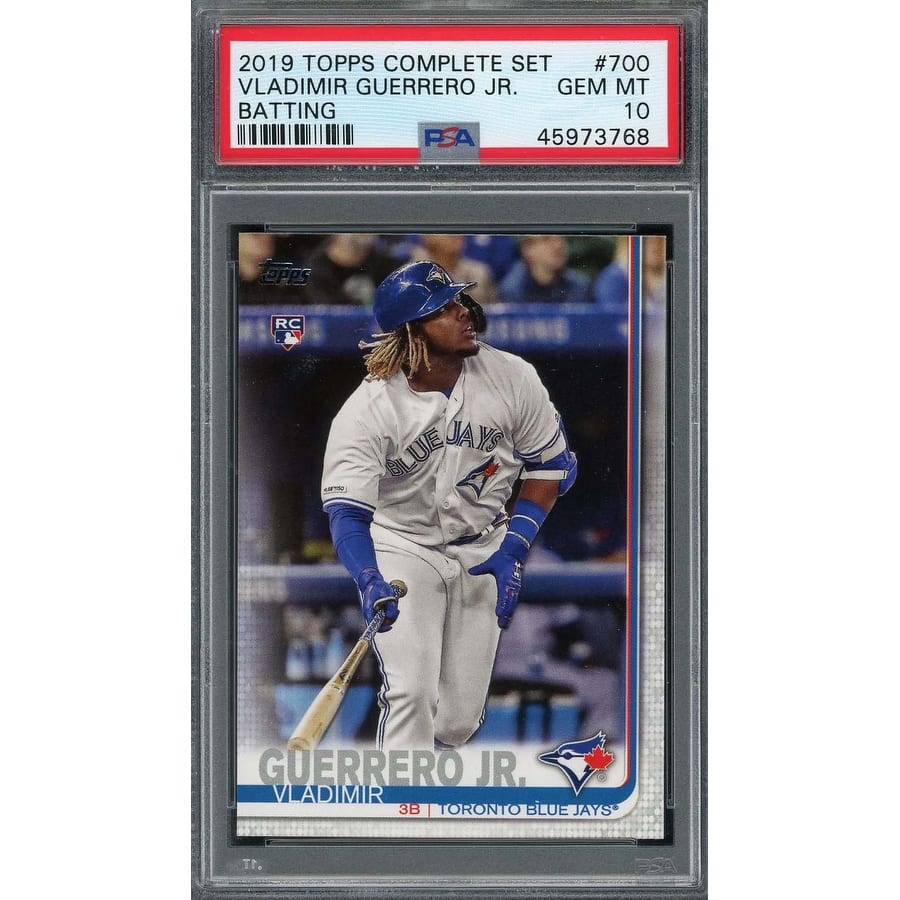 Vladimir Guerrero Jr 2019 Topps Complete Set Batting Rookie Card #700 PSA 10 - 8'6" x 11'6"