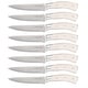 preview thumbnail 7 of 10, Dura Living Elite 8-Piece Steak Knife Set - Serrated Blades, Premium Quality White - 8 Piece