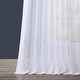 preview thumbnail 6 of 5, Exclusive Fabrics Double Layer Sheer White Single Curtain Panel (1 Panel)