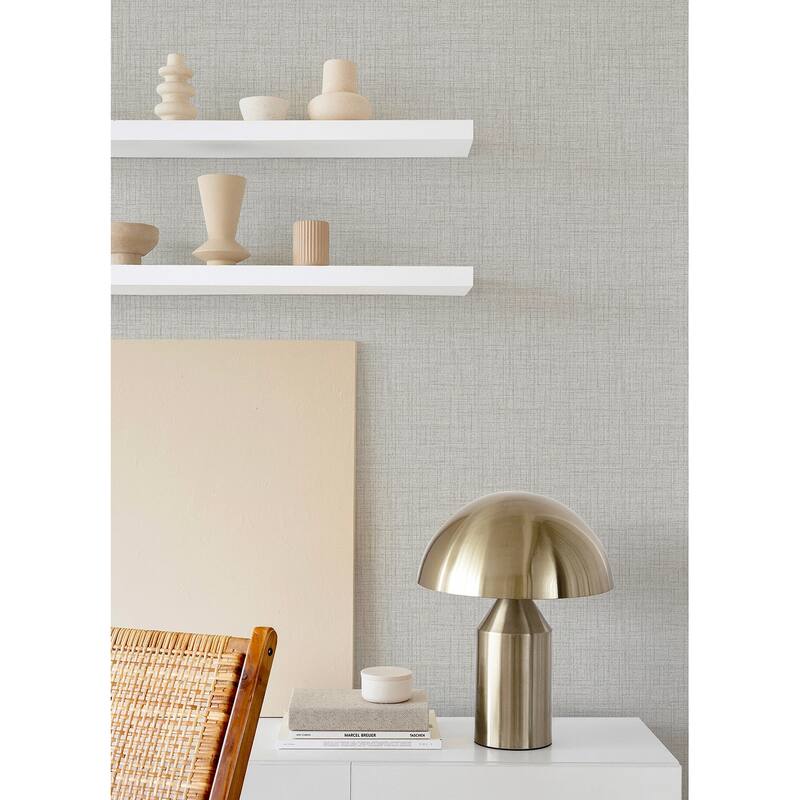 NuWallpaper Lansdowne Grey Peel and Stick Wallpaper