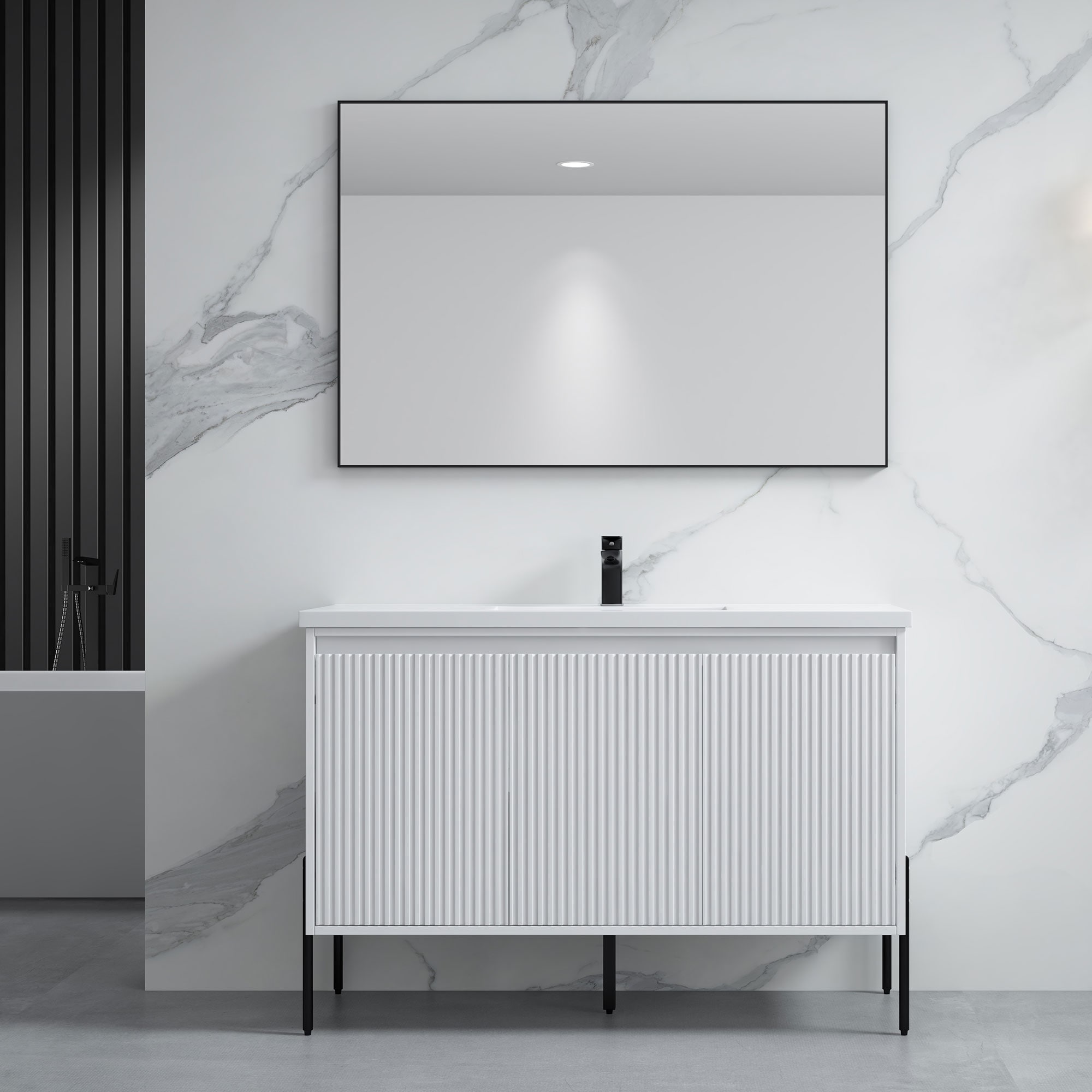 Ripple 48" Single Bathroom Vanity Kit (Assembly Required)