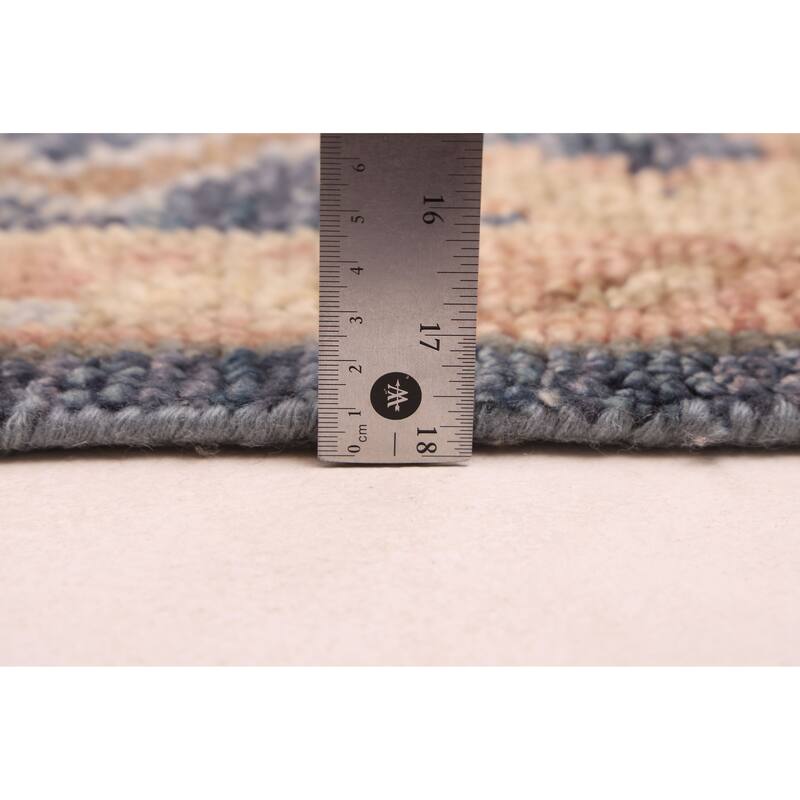 ECARPETGALLERY Hand-knotted Jules Serapi Dark Navy Wool Rug - 7'9 x 9'10